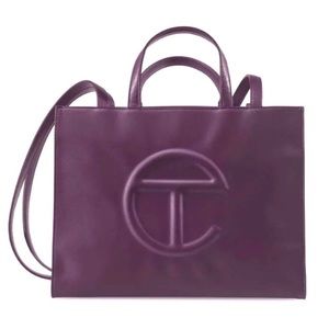 Telfar Eggplant Medium Shopping Bag